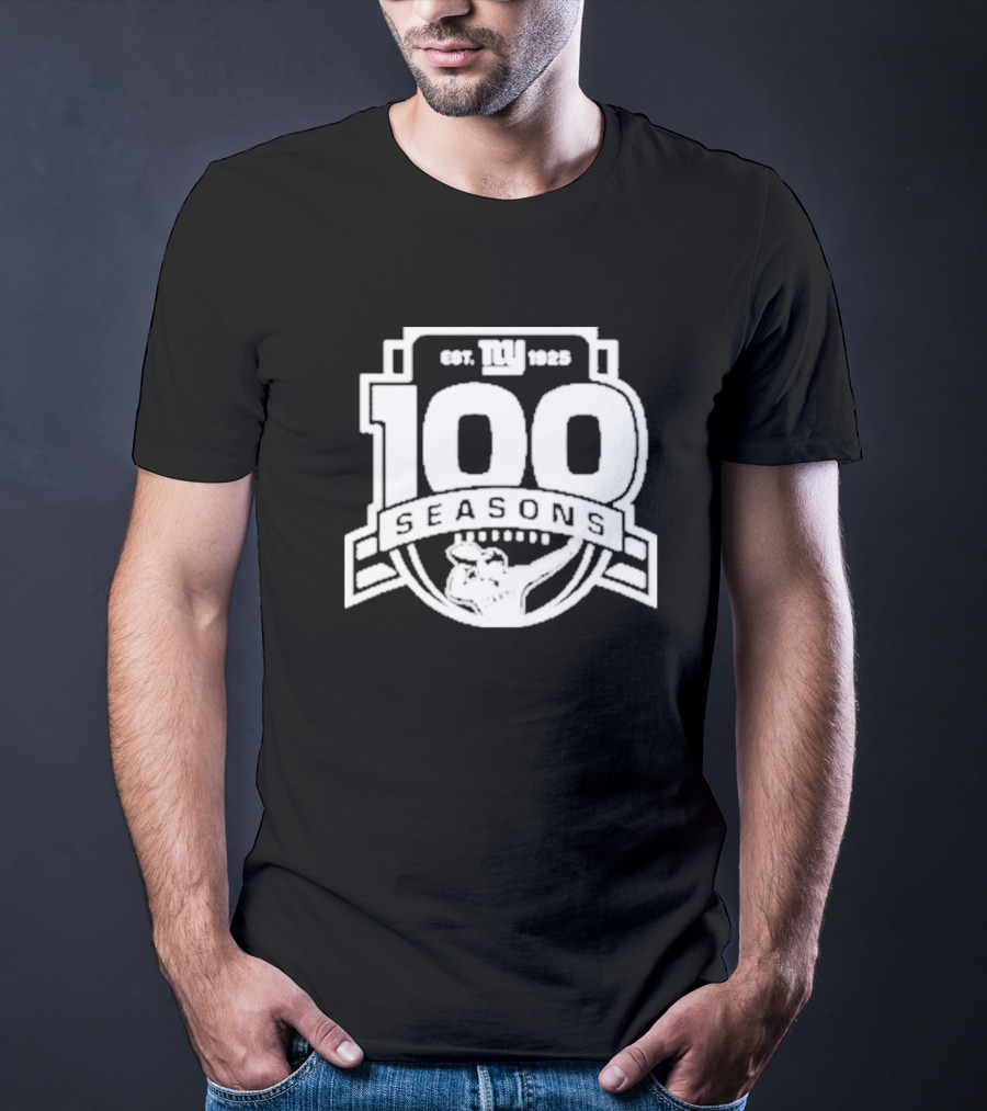 New York Giants Est. 1925 100 Seasons Starter Black T-Shirt
