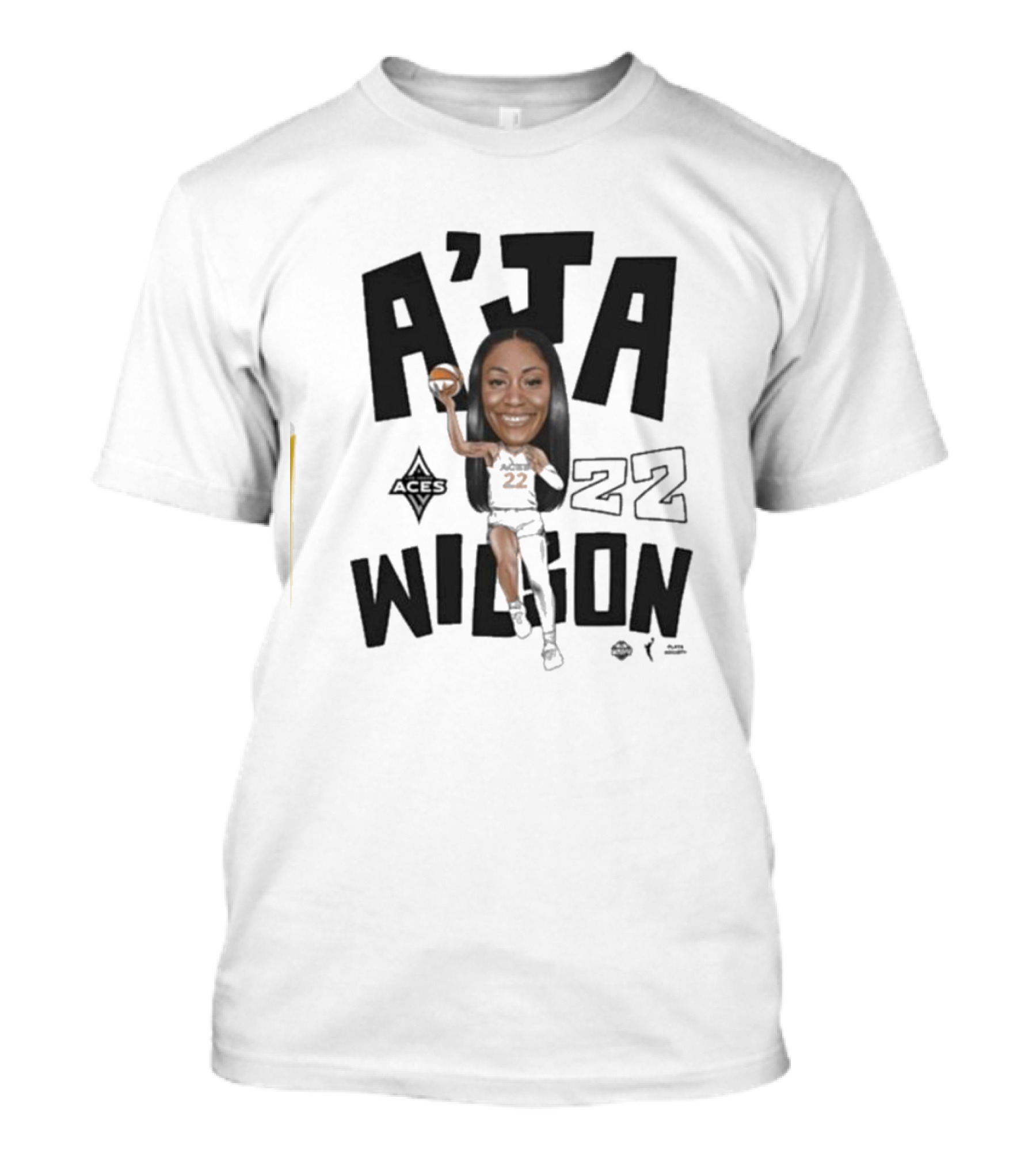 A'ja Wilson 22 Aces Playa Society T-Shirt
