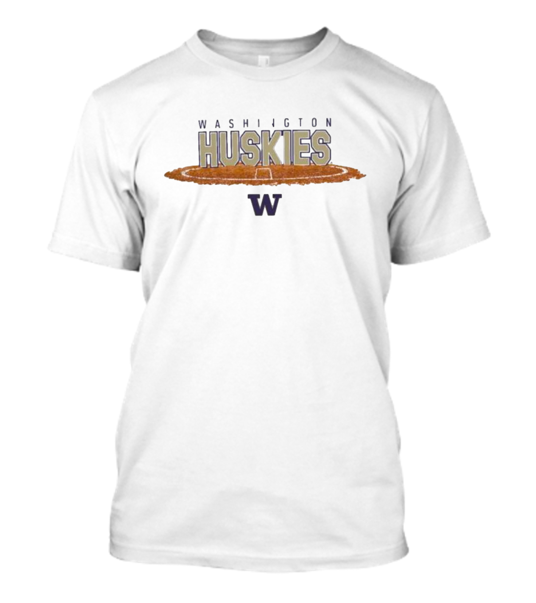 Washington Huskies Baseball Field Logo W T-Shirt