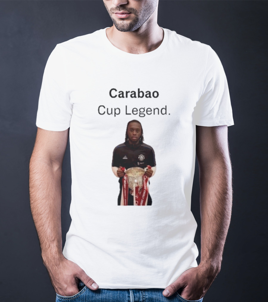 Carabao Cup Legend Football Icon Holding Trophy T-Shirt