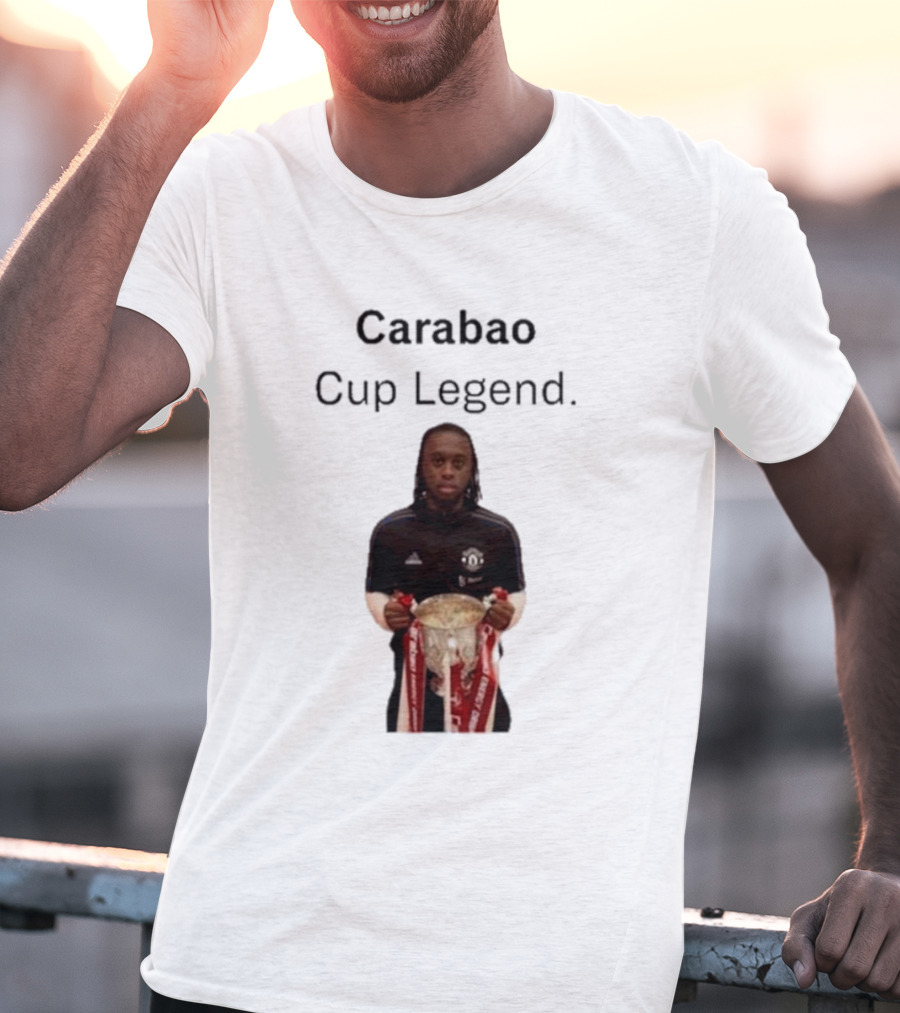Carabao Cup Legend Football Icon Holding Trophy T-Shirt