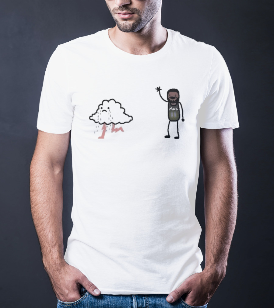 Bye-rie Irving Mars NBA Paint Cloud Storm T-Shirt