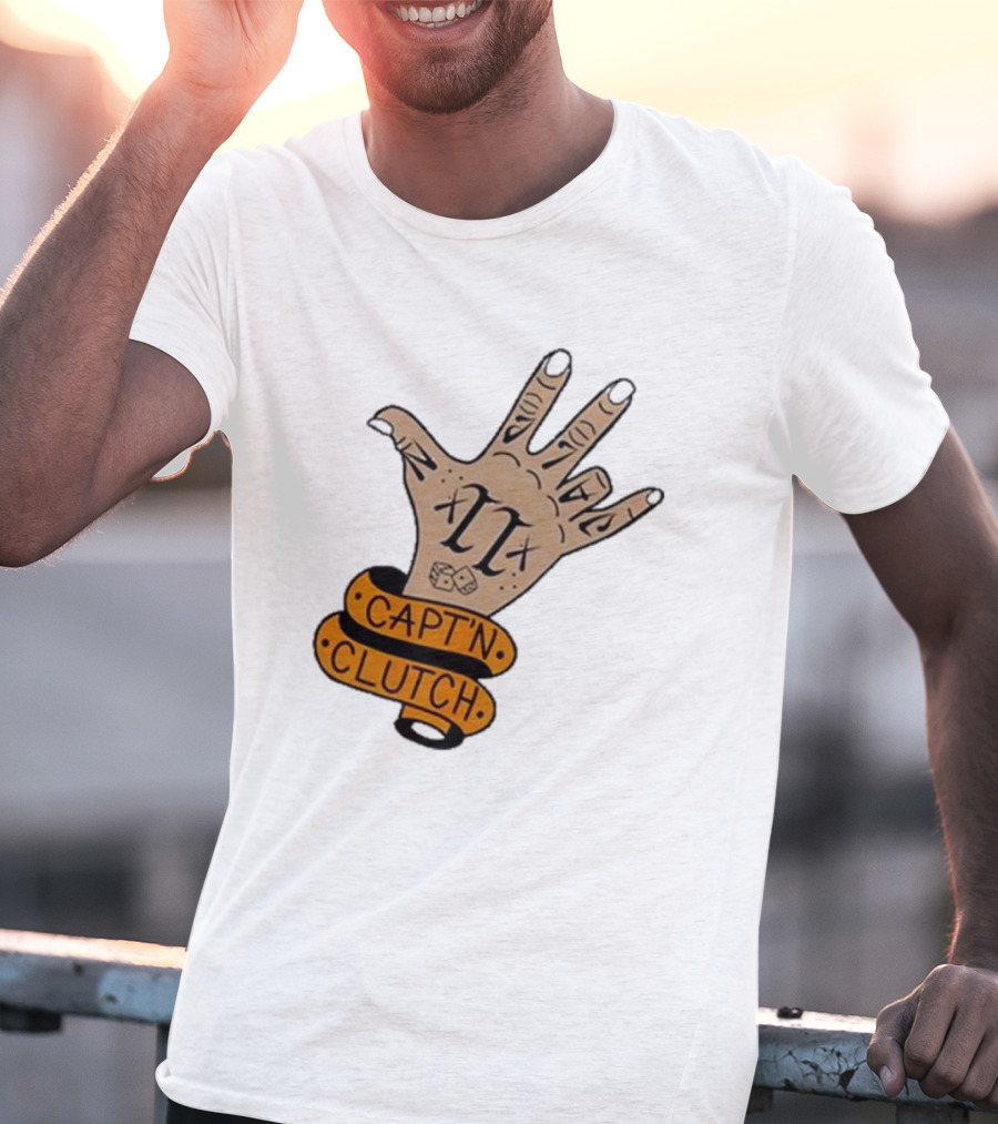 Cap’n Clutch Five Dice Hand Tattoo T-Shirt