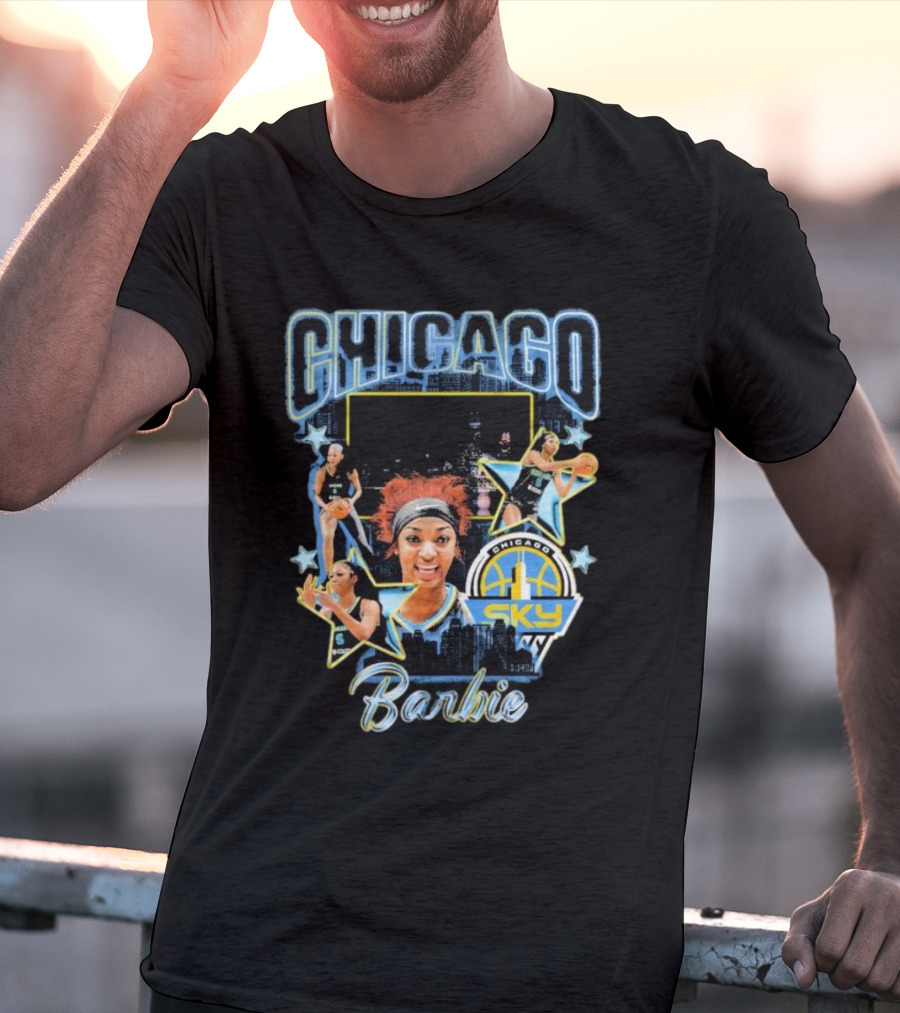 Chicago Sky Barbie Basketball Chicag0 Images T-Shirt