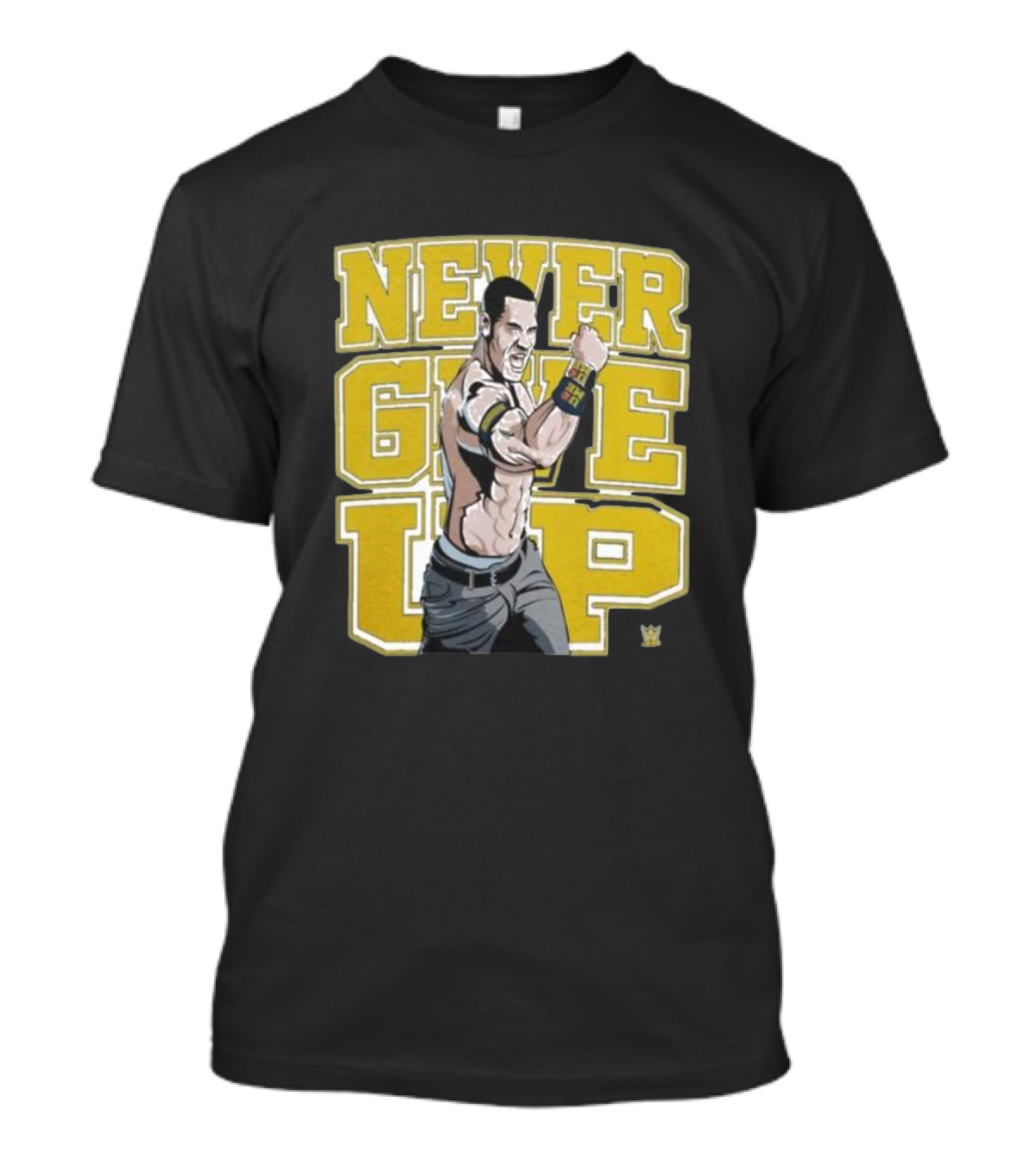 NEVER GIVE UP John Cena WWE T-Shirt