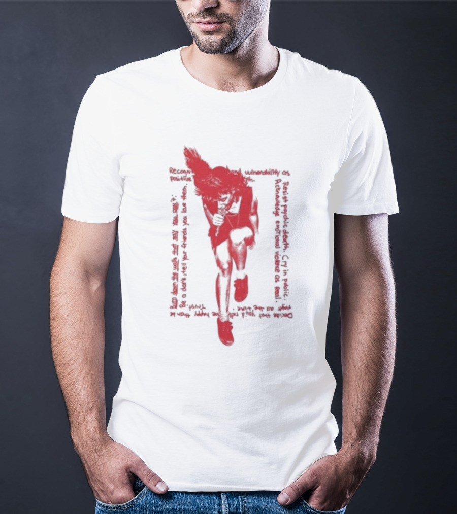 Rebel Girl Kathleen Hanna Run Fast Vulnerability Comfort Feminist Power T-Shirt