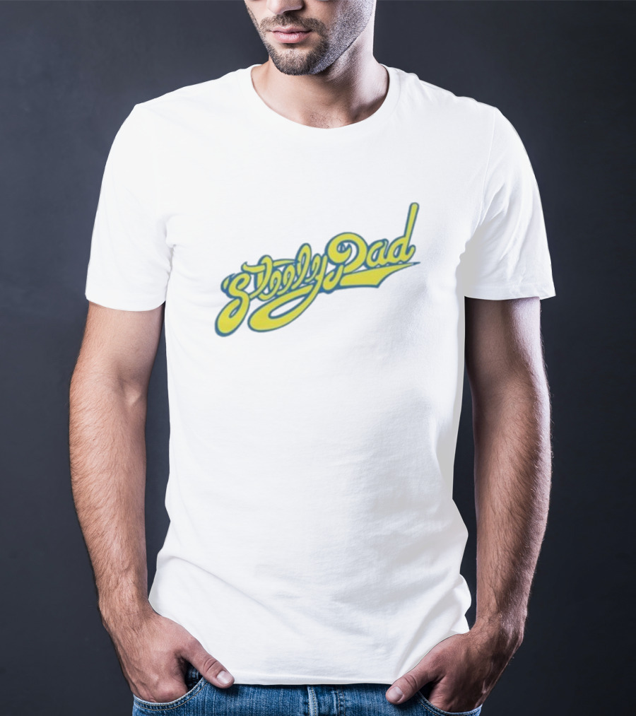 Sleepy Dad Retro Yellow Script T-Shirt