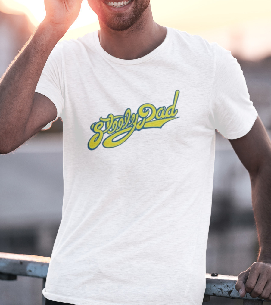 Sleepy Dad Retro Yellow Script T-Shirt