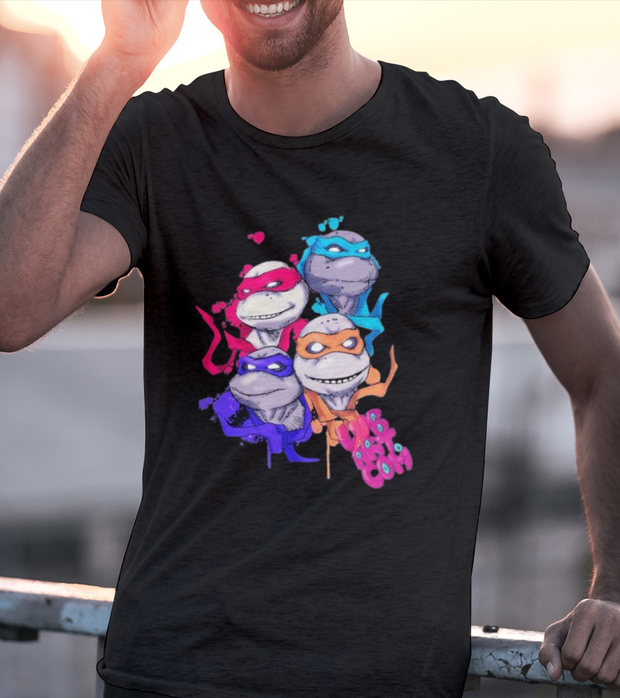 Neon TMNT Characters Pop T-Shirt