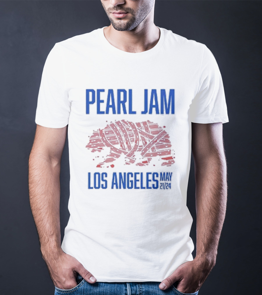 Pearl Jam Los Angeles May 21 24 Deep Sea Diver Event Night 1 Kia Forum Two Sides Print Premium T-Shirt