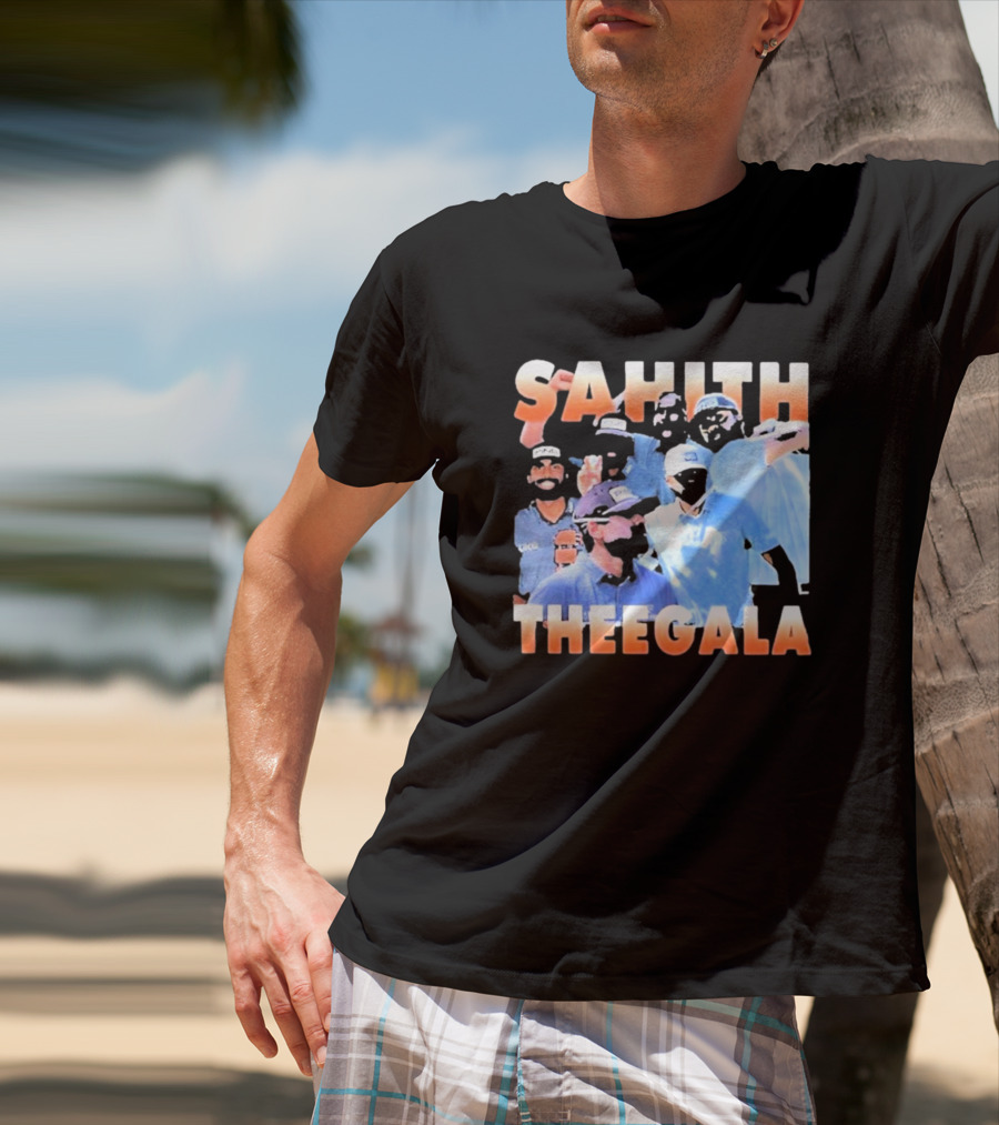 Sahith Theegala Celebratory Golf Moments T-Shirt