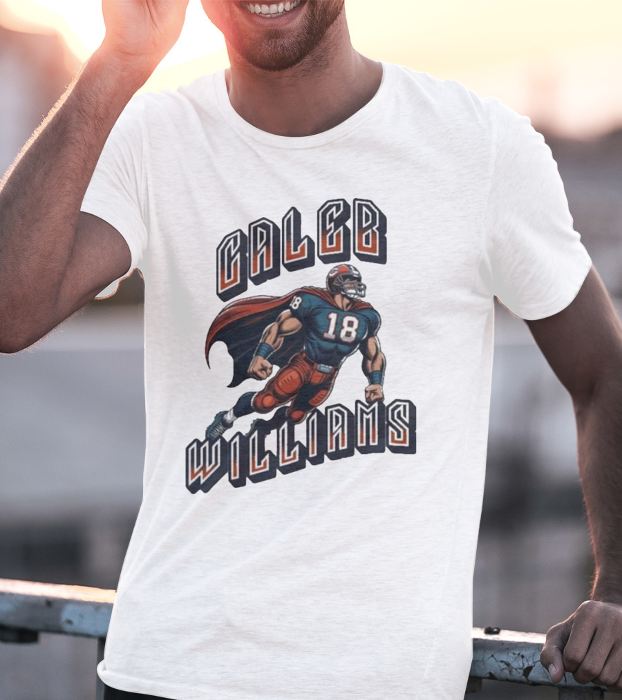 Caleb Williams Football Heroic Number 18 Superhero T-Shirt