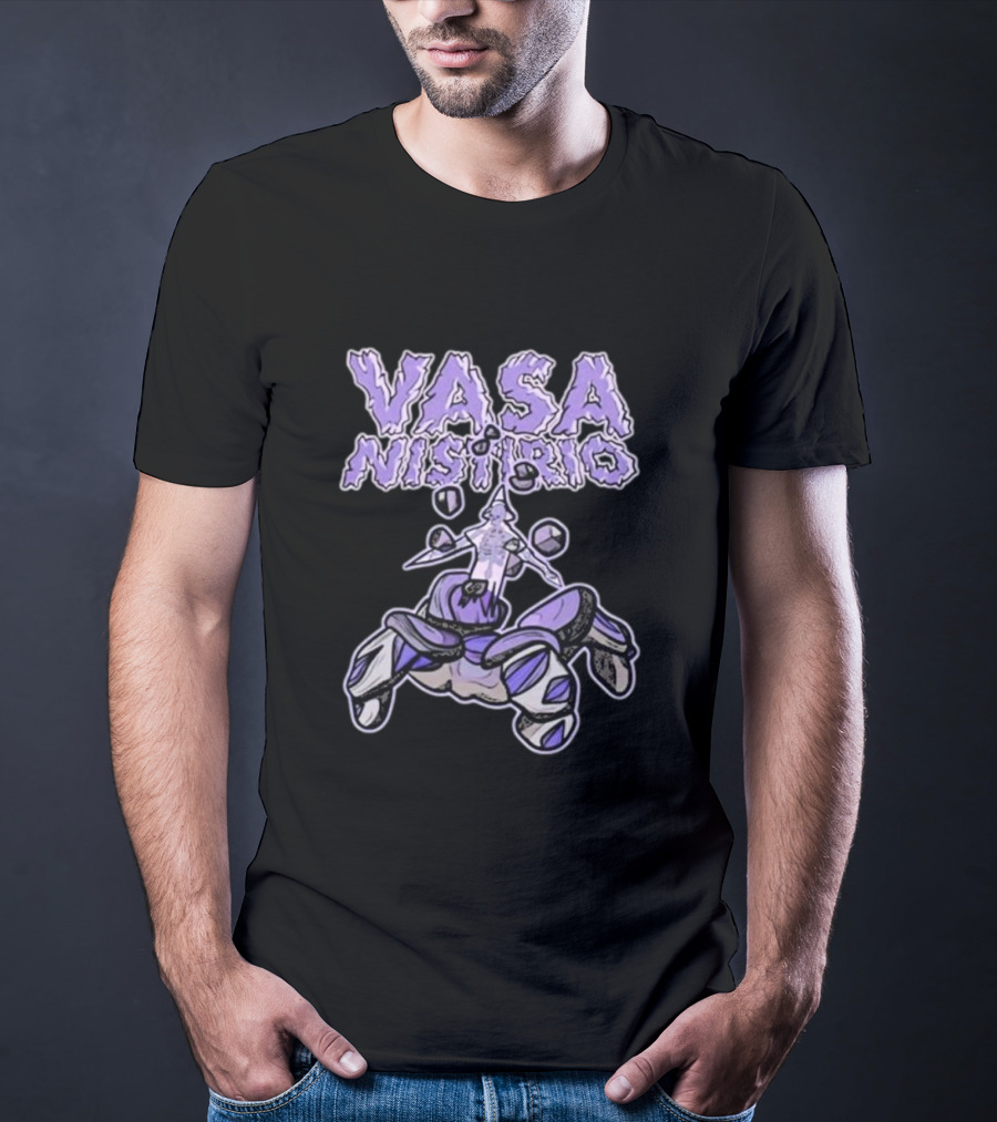 Vasa Nistirio Purple Ice Creature With Floating Crystals T-Shirt