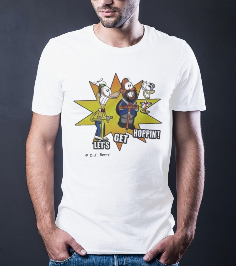 Let's Get Hoppin D.J. Berry Comic Burst T-Shirt