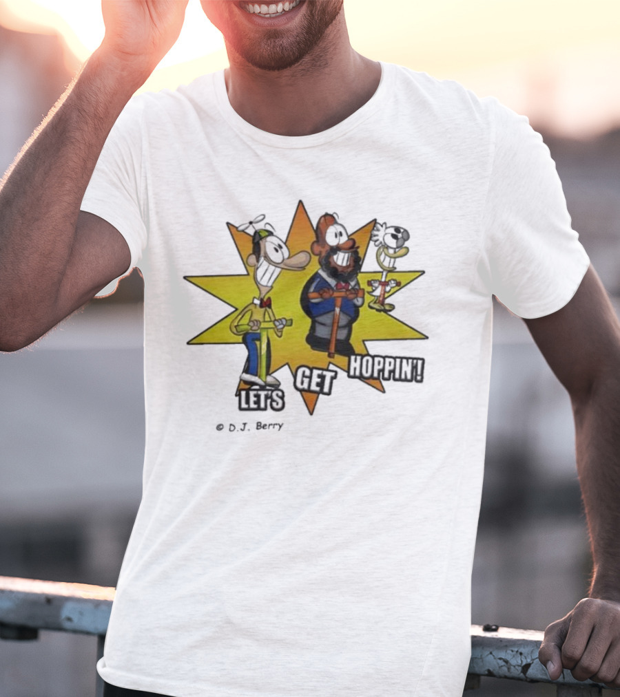Let's Get Hoppin D.J. Berry Comic Burst T-Shirt