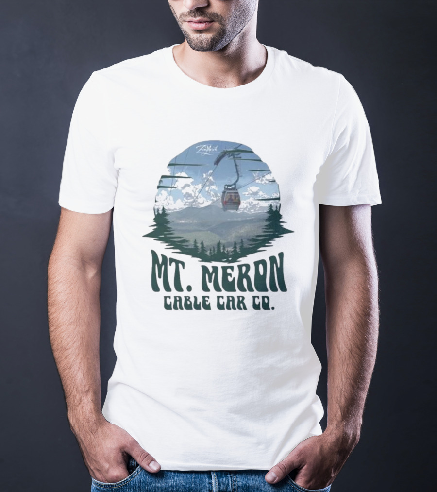 Mt Meron Cable Car Co Scenic Mountain Forest Adventure T-Shirt