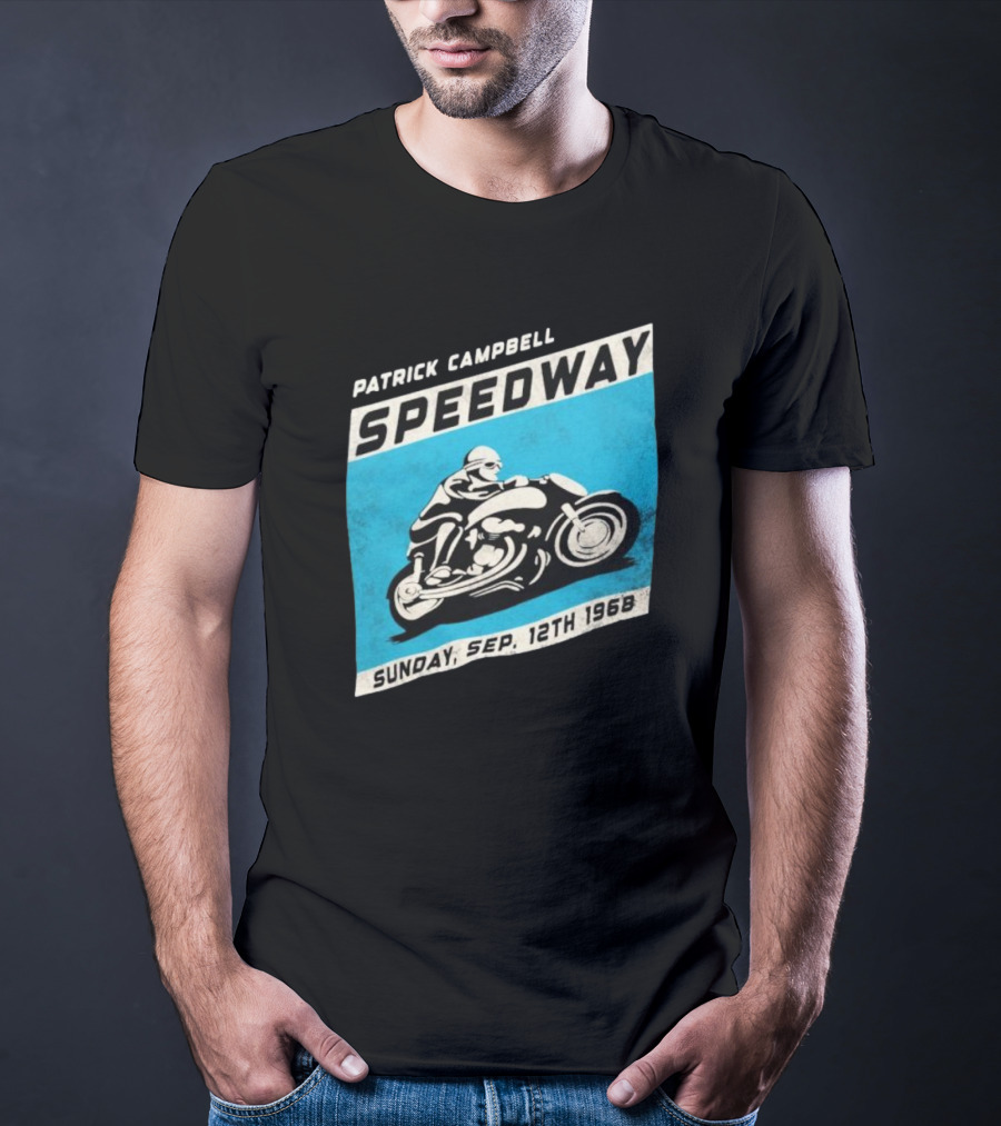 Patrick Campbell Speedway Motorcycle Racing Sunday Sep 12th 1968 T-Shirt