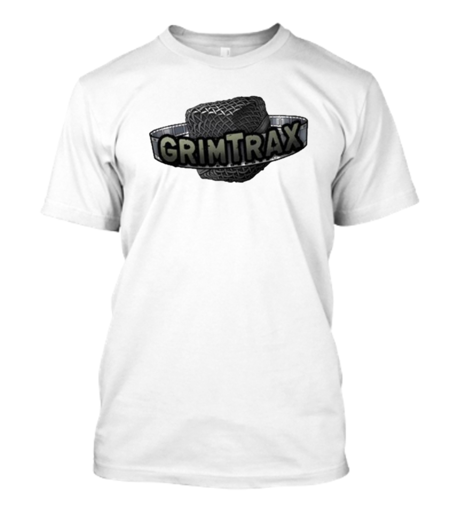 Rifftrax Grimtrax Spinning Tire T-Shirt