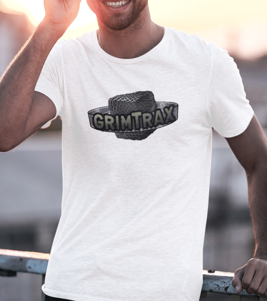 Rifftrax Grimtrax Spinning Tire T-Shirt