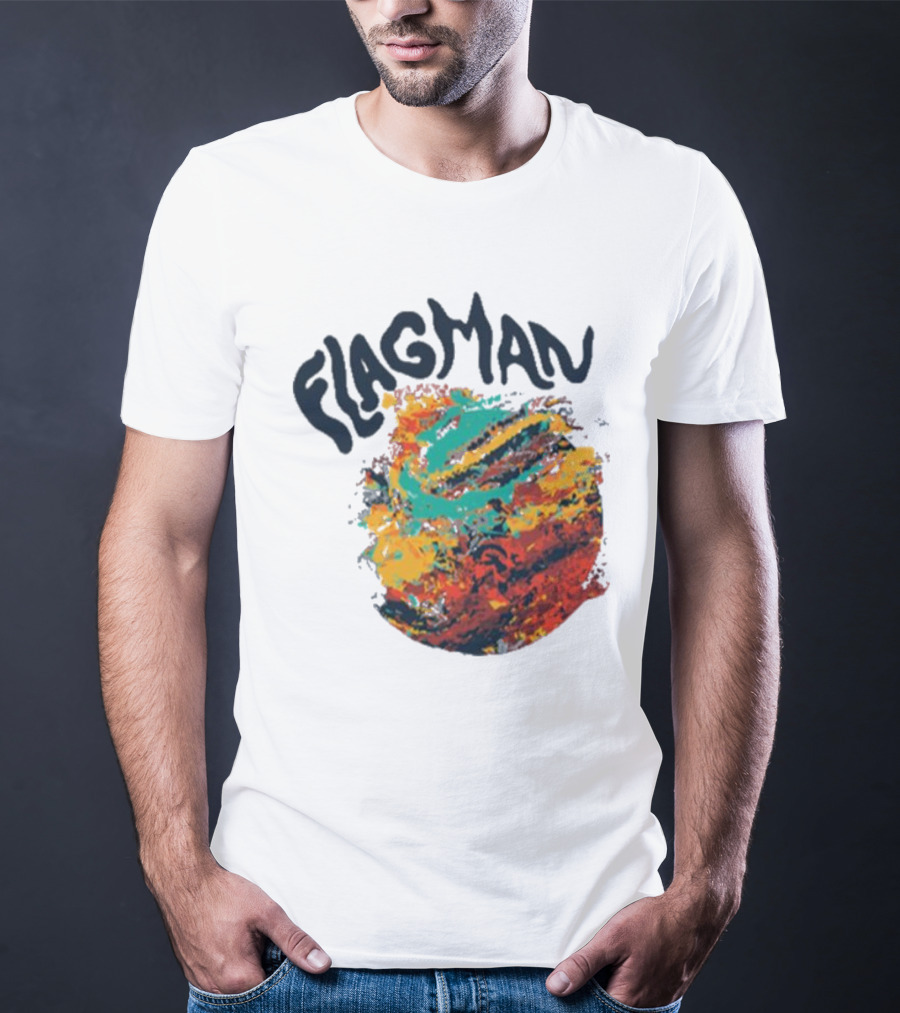 FLAGMAN Swirl Vibrant Earth Hues T-Shirt
