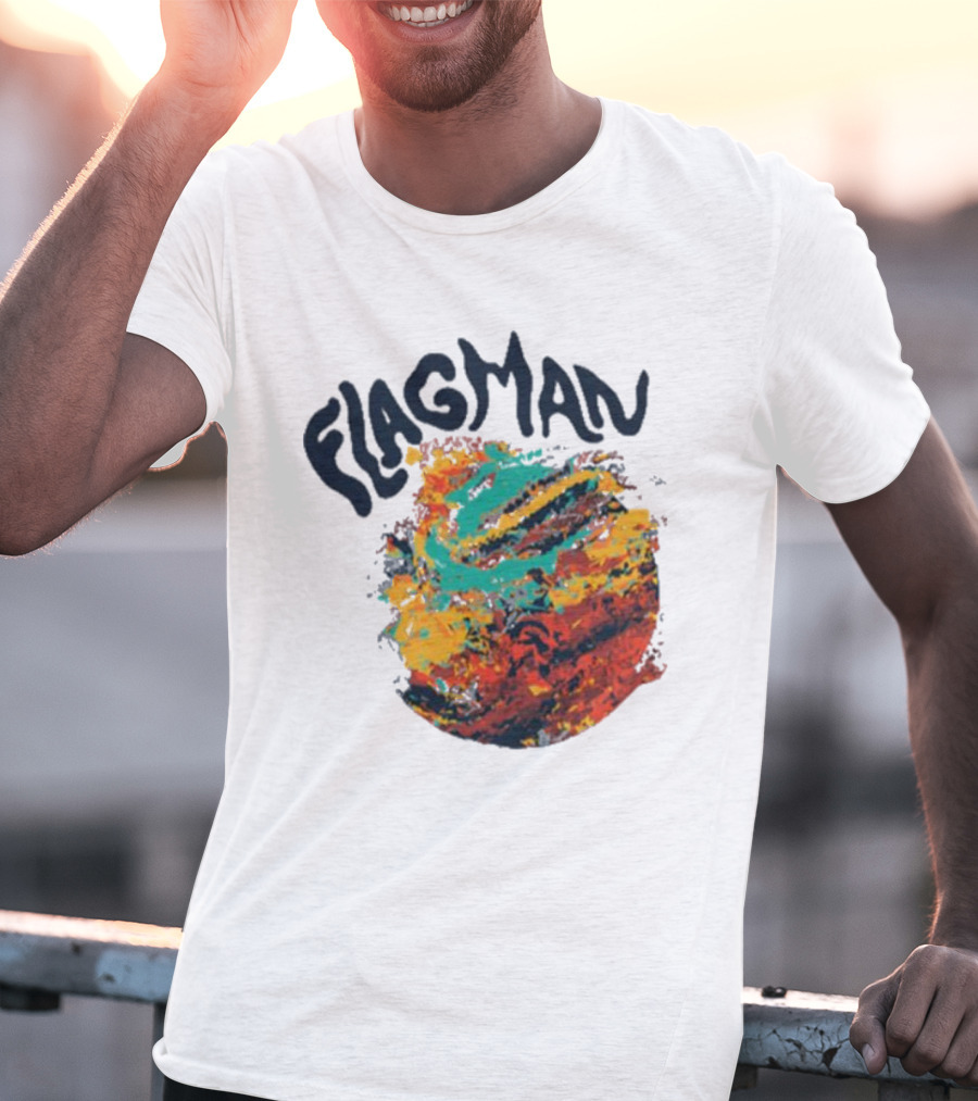 FLAGMAN Swirl Vibrant Earth Hues T-Shirt