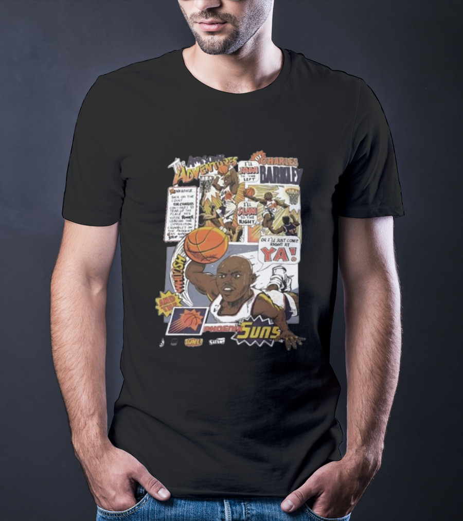 The Adventures Charles Barkley Phoenix Suns Comic Vintage 90s Salem Sportswear T-Shirt