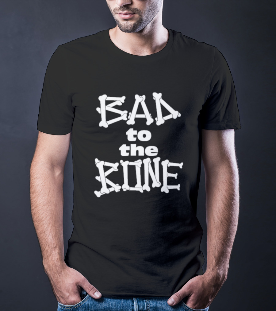 Dominic Fike Bad To The Bone Bone Lettering Typography T-Shirt