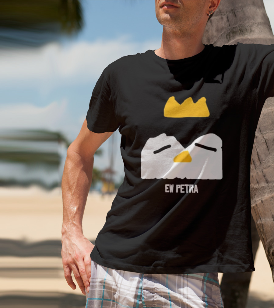 Petra Groaning Crown Face Icon Ew Text T-Shirt