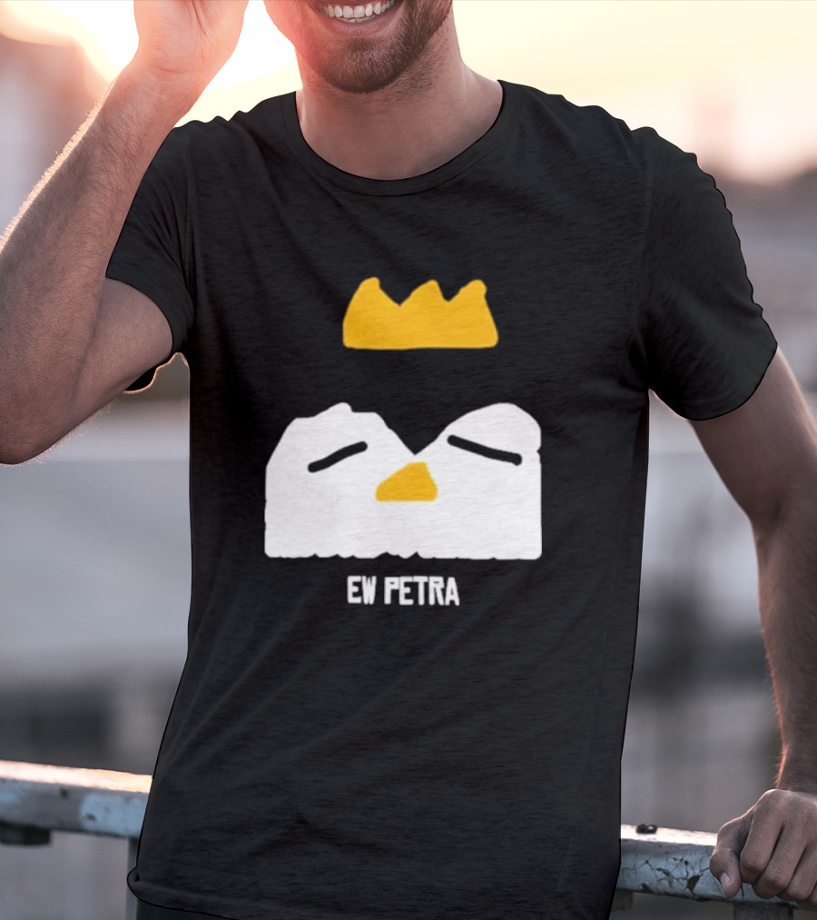 Petra Groaning Crown Face Icon Ew Text T-Shirt