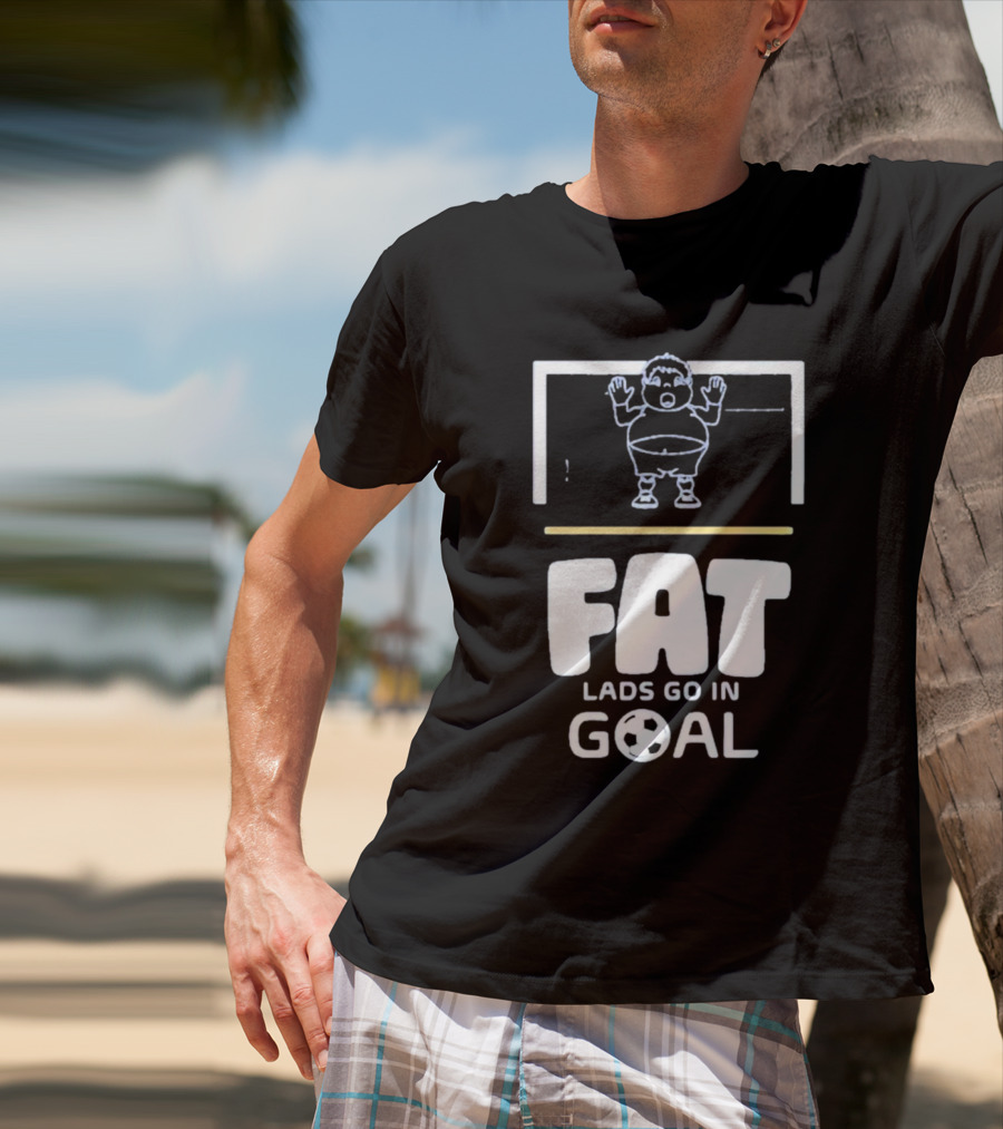 Fat Lads Go In Goal FLGIG Football T-Shirt
