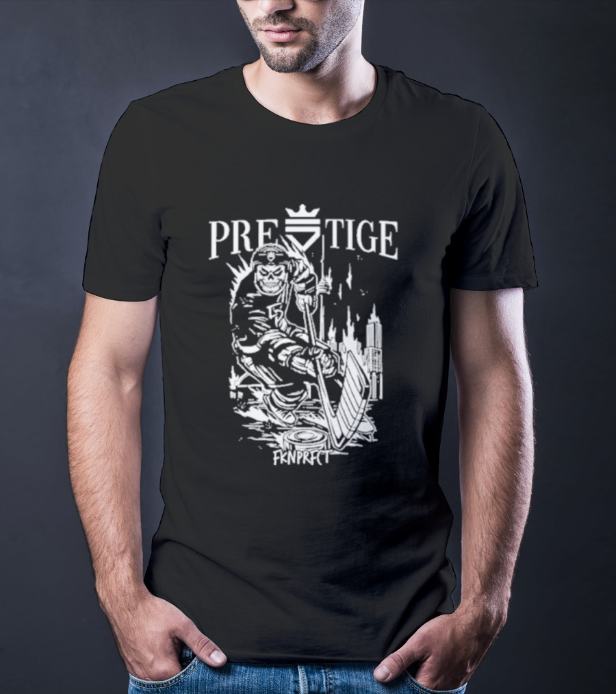 Prestige Fknprfct Toronto Hockey Player City Skyline T-Shirt