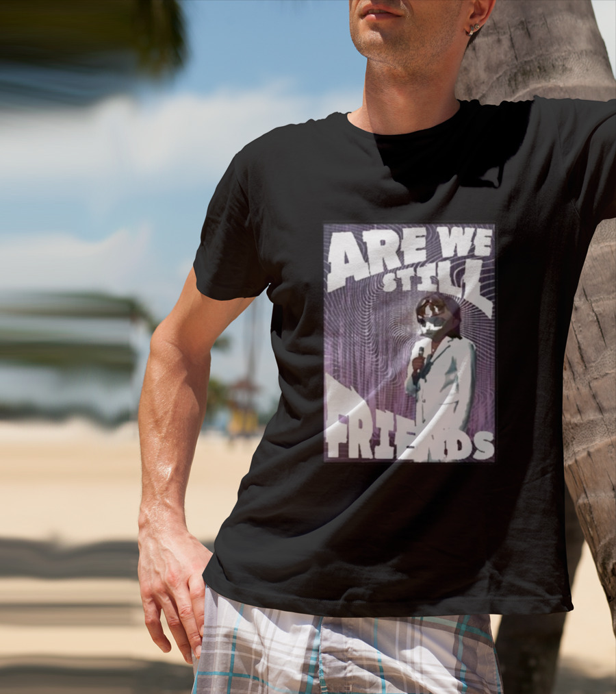 Are We Still Friends Retro Microphone T-Shirt