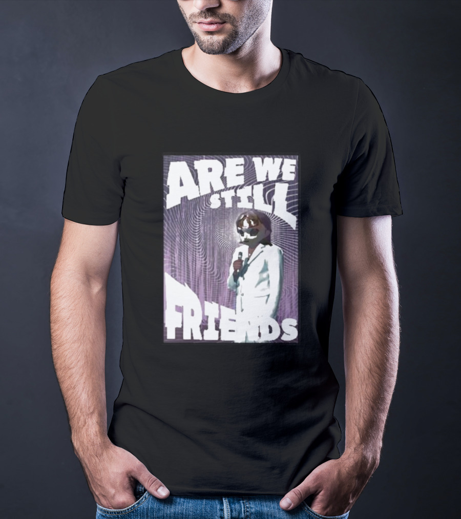 Are We Still Friends Retro Microphone T-Shirt