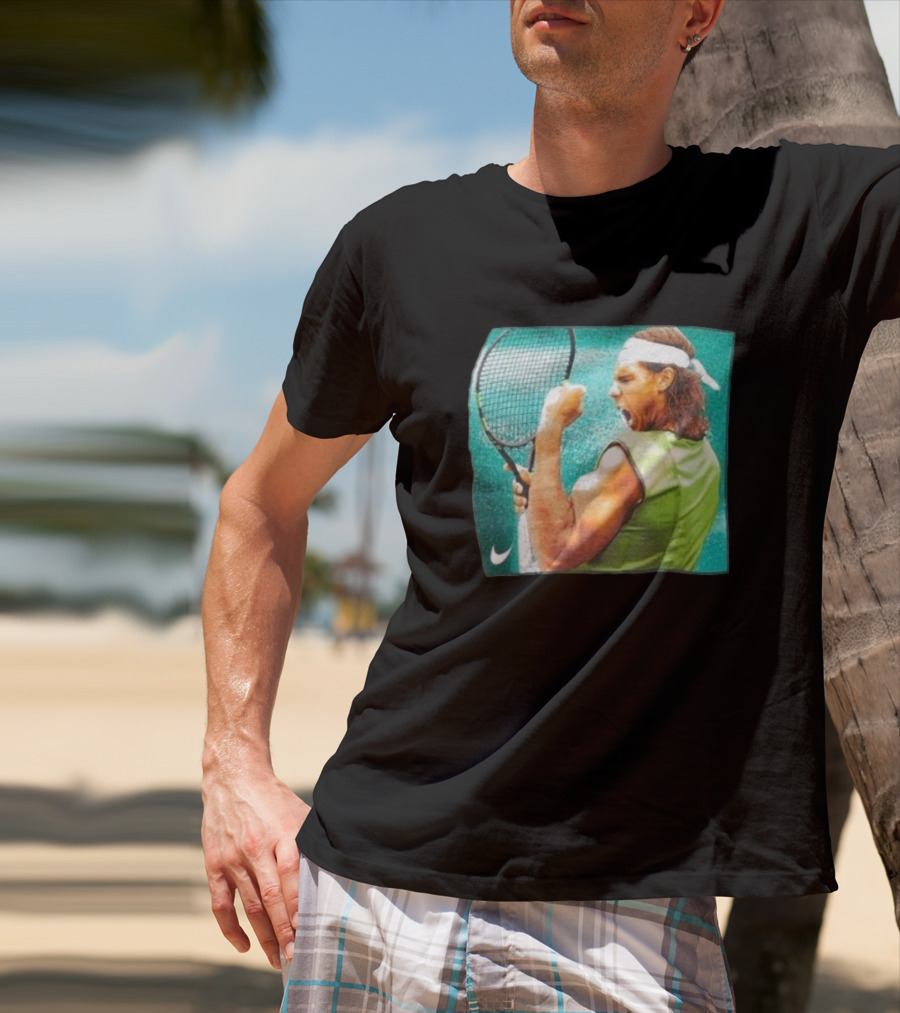 Rafael Nadal Iconic Tennis Celebration Roland Garros T-Shirt