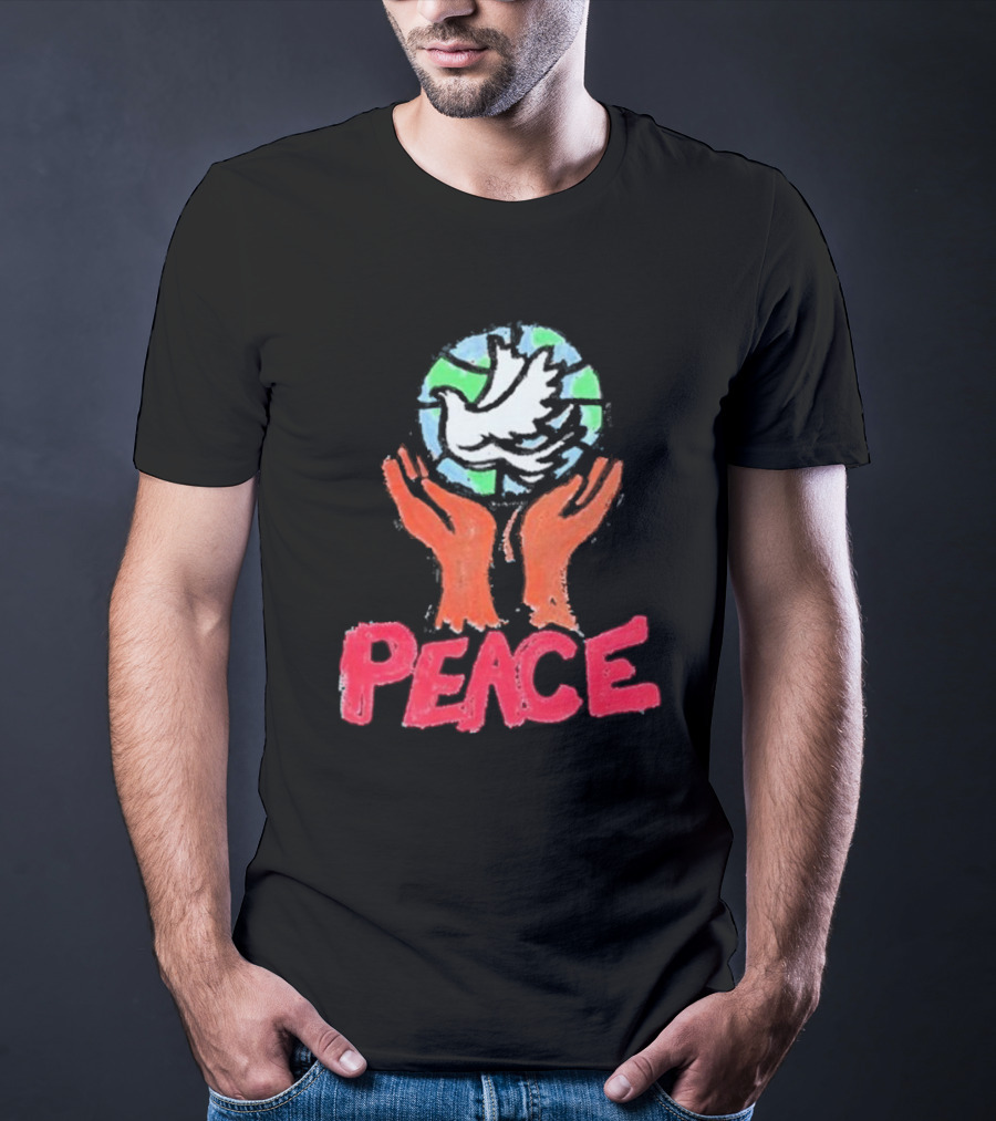Anthony Edwards Foot Locker Just Don World Peace Dove Hands Peace T-Shirt