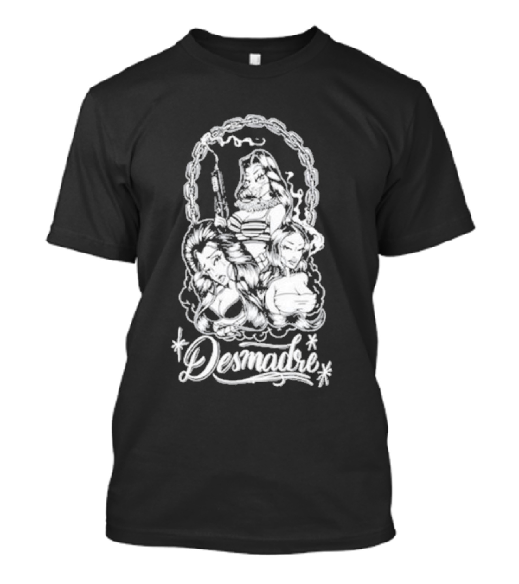 Desmadrexla Desmadre Baby Girl Chain Tattoo T-Shirt