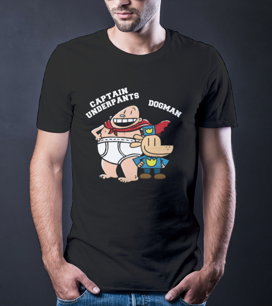 Captain Underpants And Dogman Fun Characters Duo T-Shirt