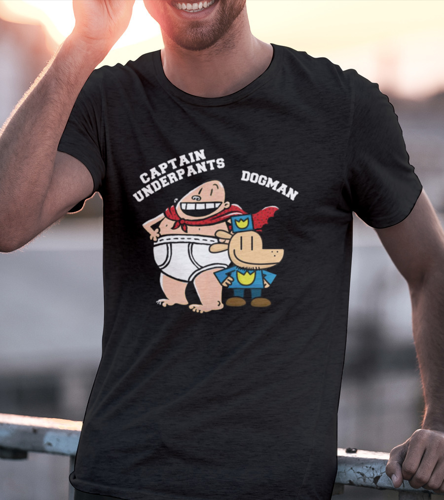Captain Underpants And Dogman Fun Characters Duo T-Shirt