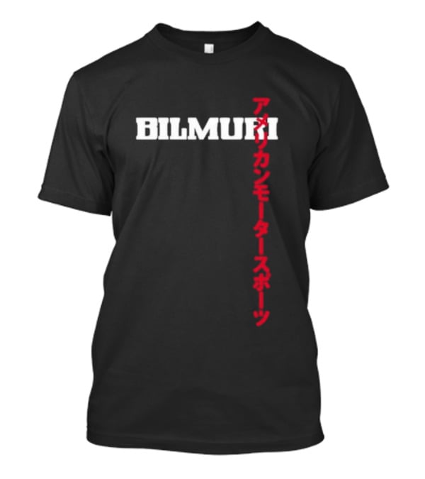 Bilmuri American Motorsports Japanese Text T-Shirt