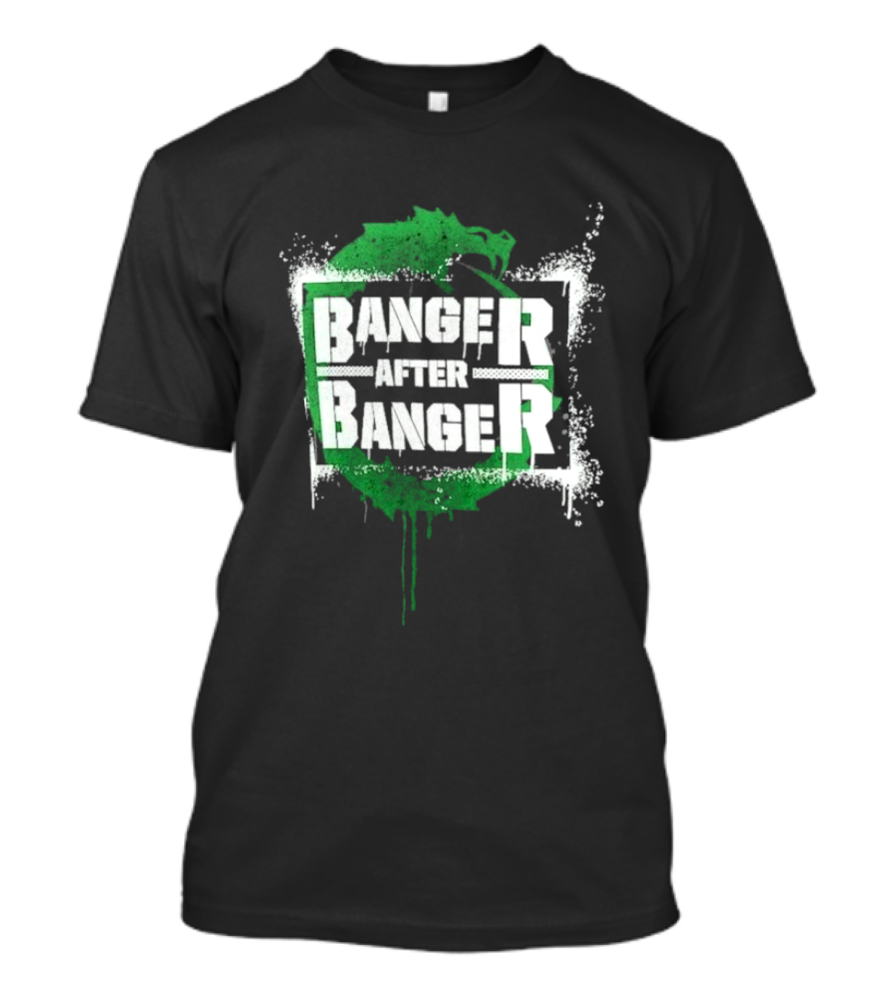 Sheamus Banger After Banger Dragon Green Paint Splatter T-Shirt