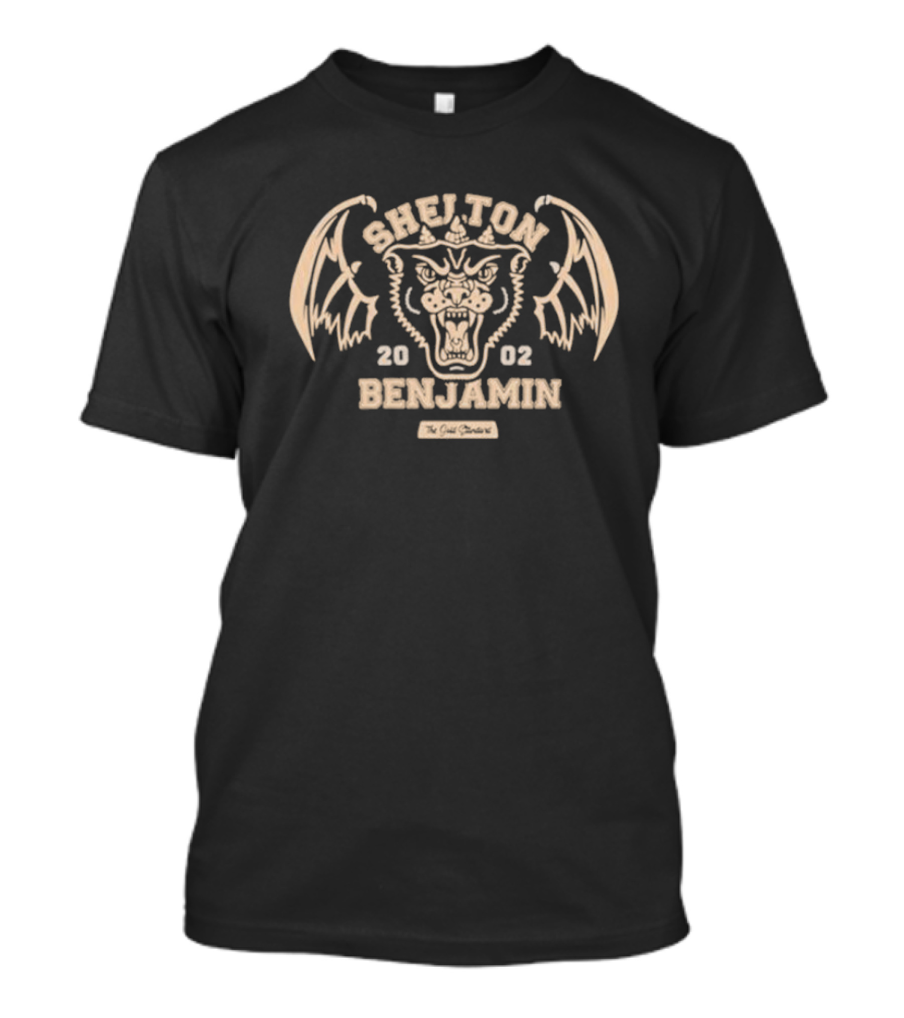 Shelton Benjamin 2002 The Gold Standard Winged Tiger T-Shirt