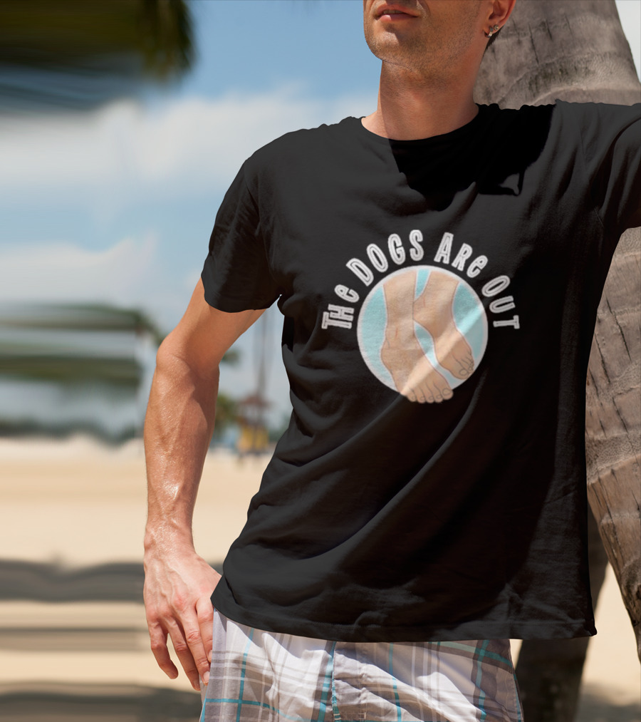 The Dogs Are Out Bare Feet Circle T-Shirt