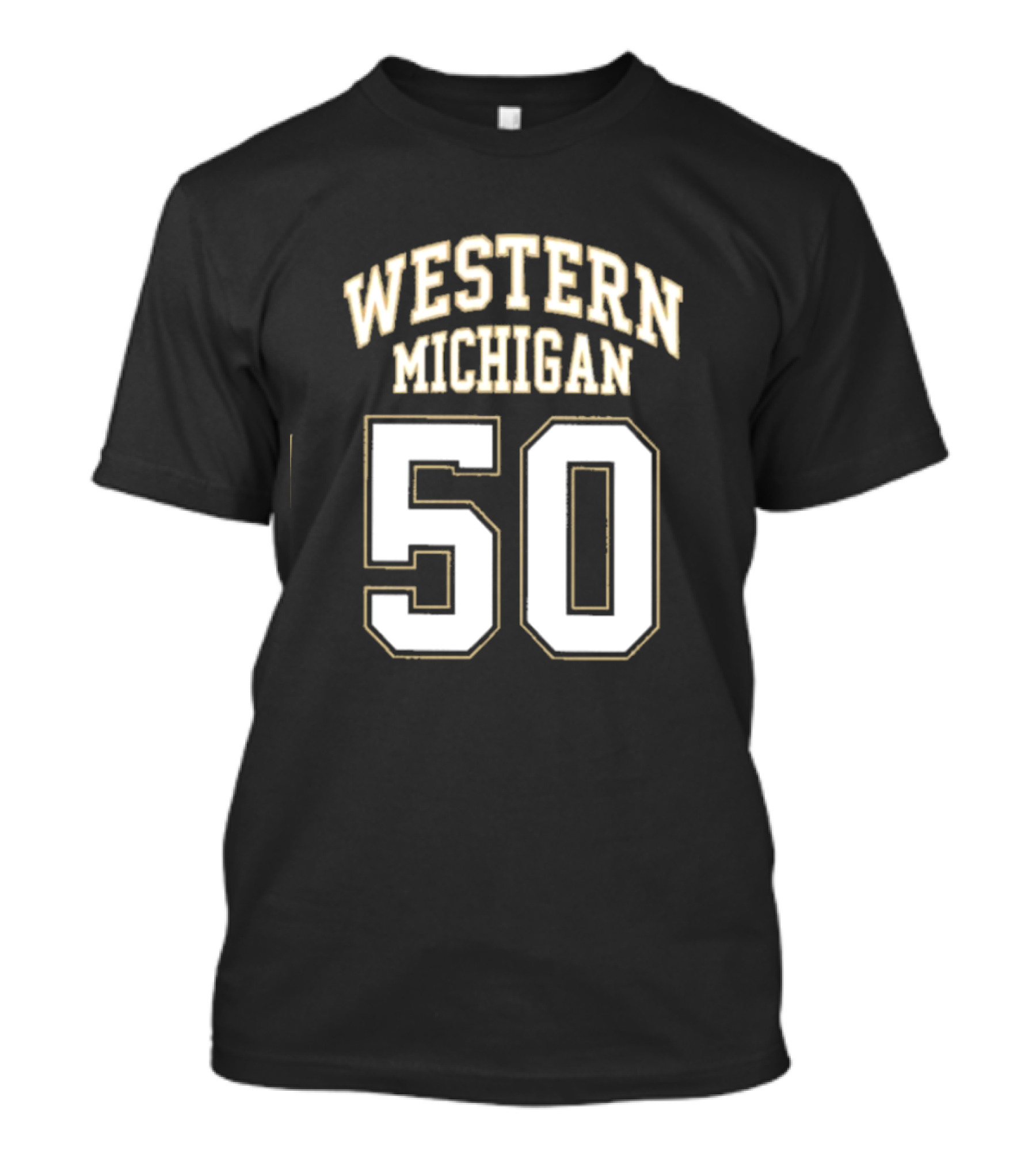 Western Michigan Bronco Pride Number 50 T-Shirt