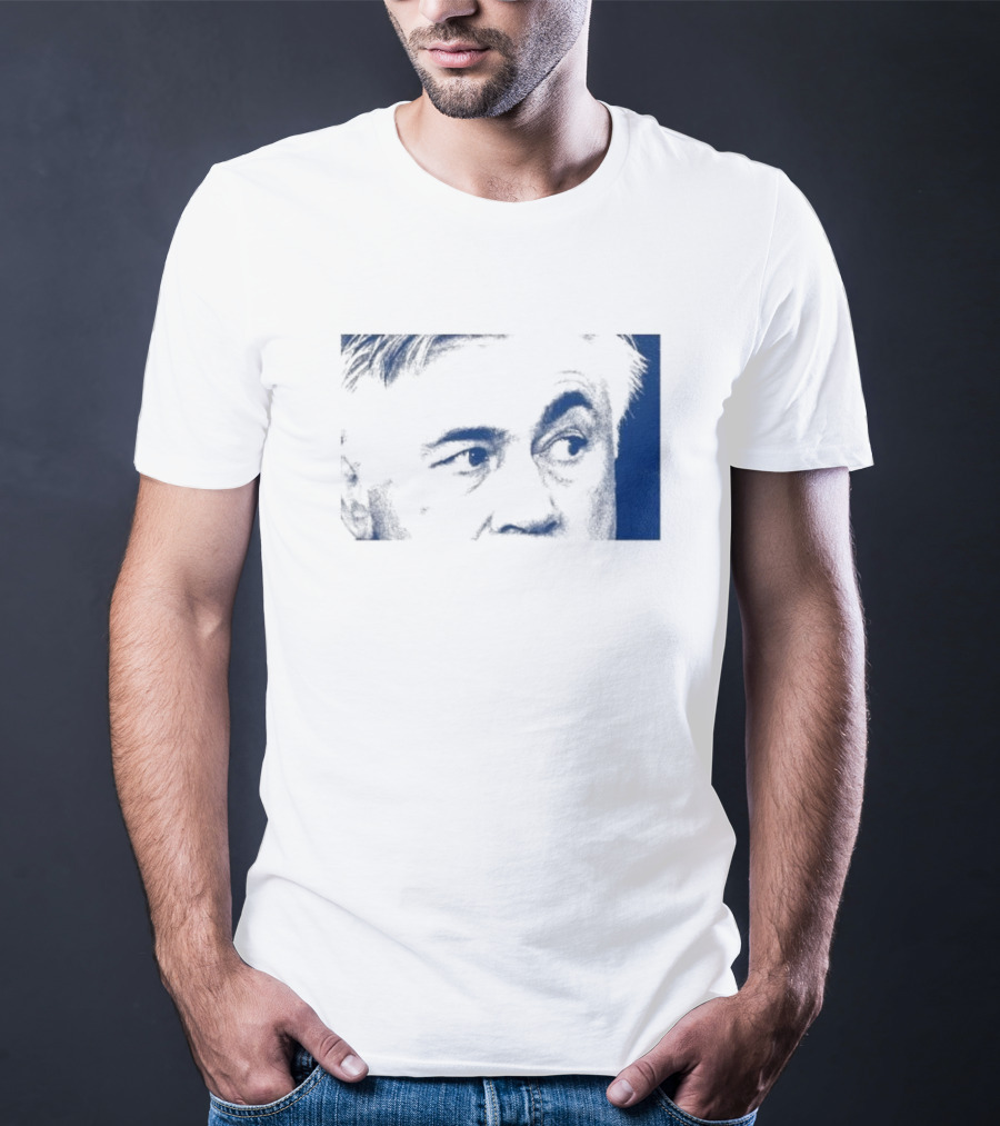 Don Carlo Ancelotti Eyes AOF Images In Blue T-Shirt