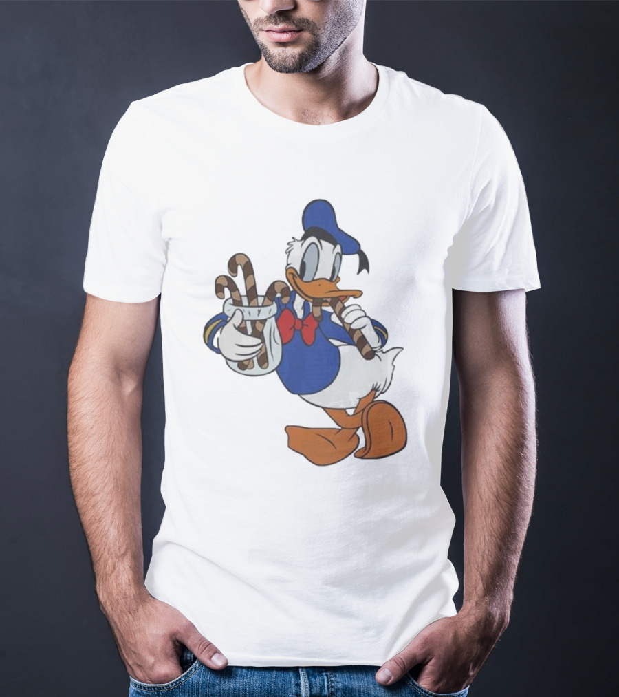 Donald Duck Festive Candy Canes T-Shirt