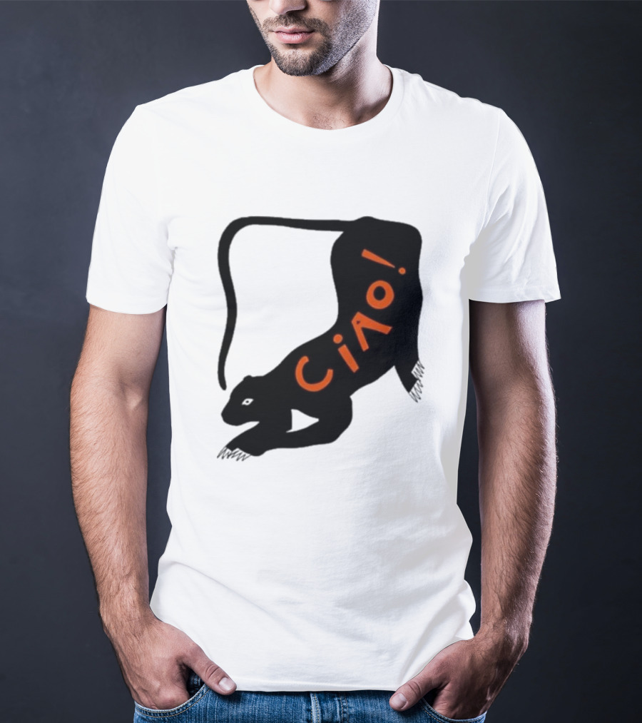 Elena Fiorenza Gatti Ciao Black Cat T-Shirt