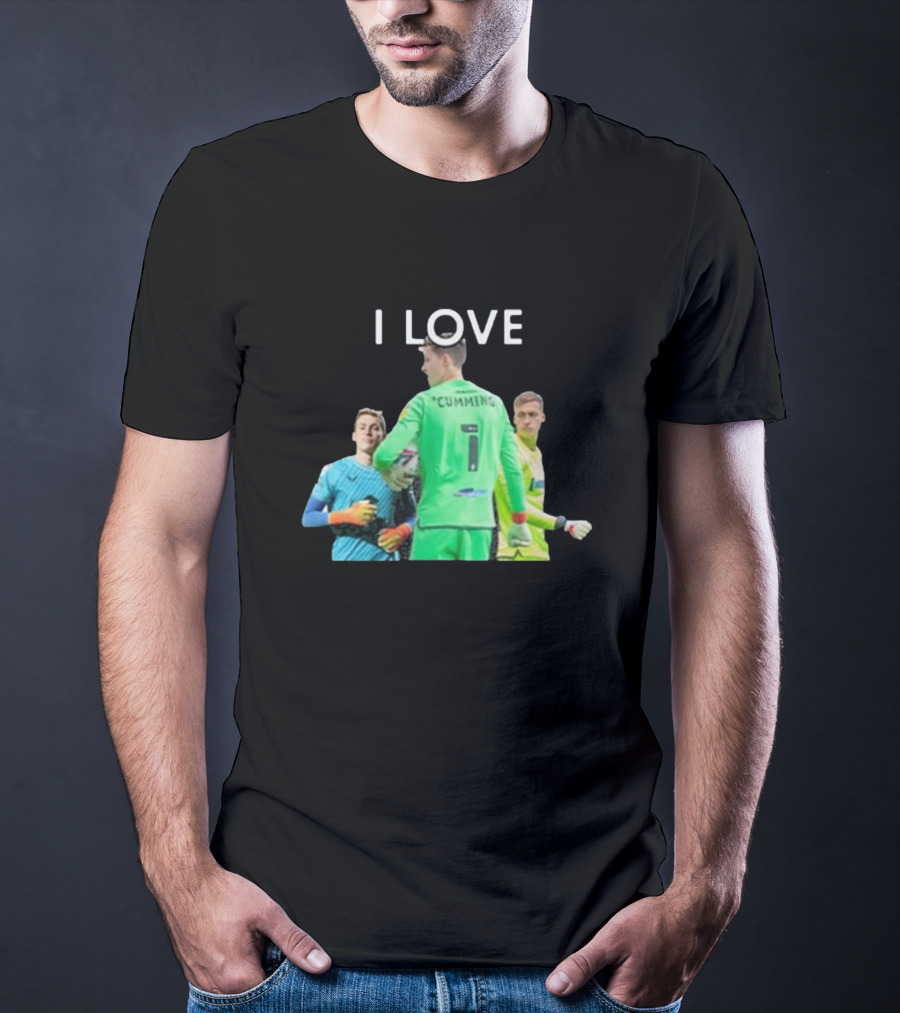 I Love Cumming Soccer Goalkeeper Trio T-Shirt