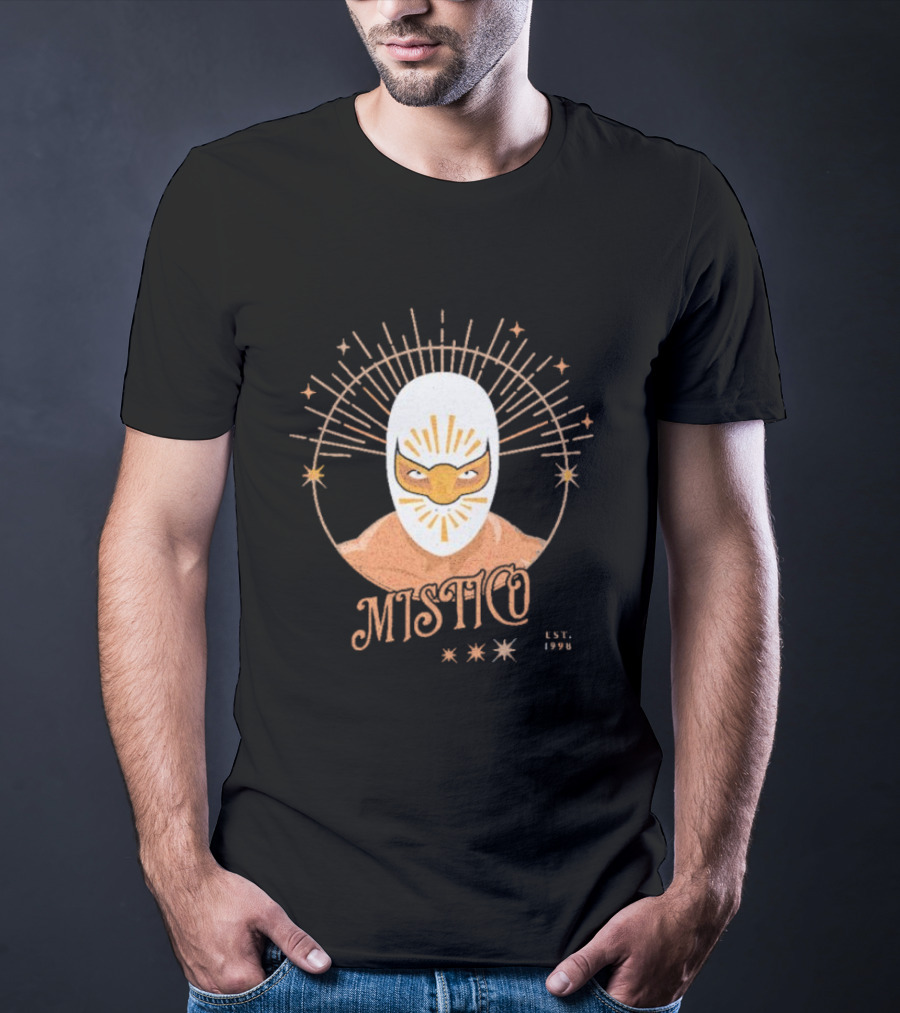 Mistico Est 1998 Wrestling Iconic Masked Starburst T-Shirt