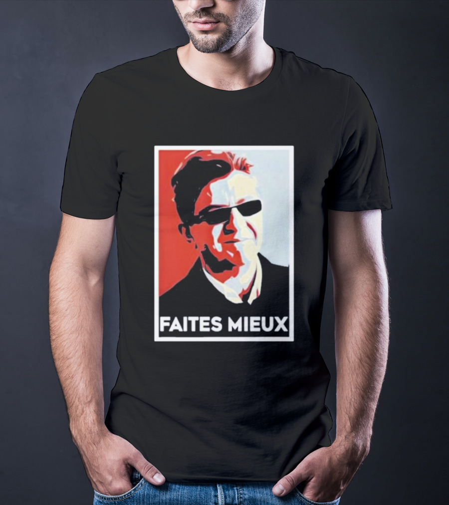 Faites Mieux Red And Black Pop T-Shirt