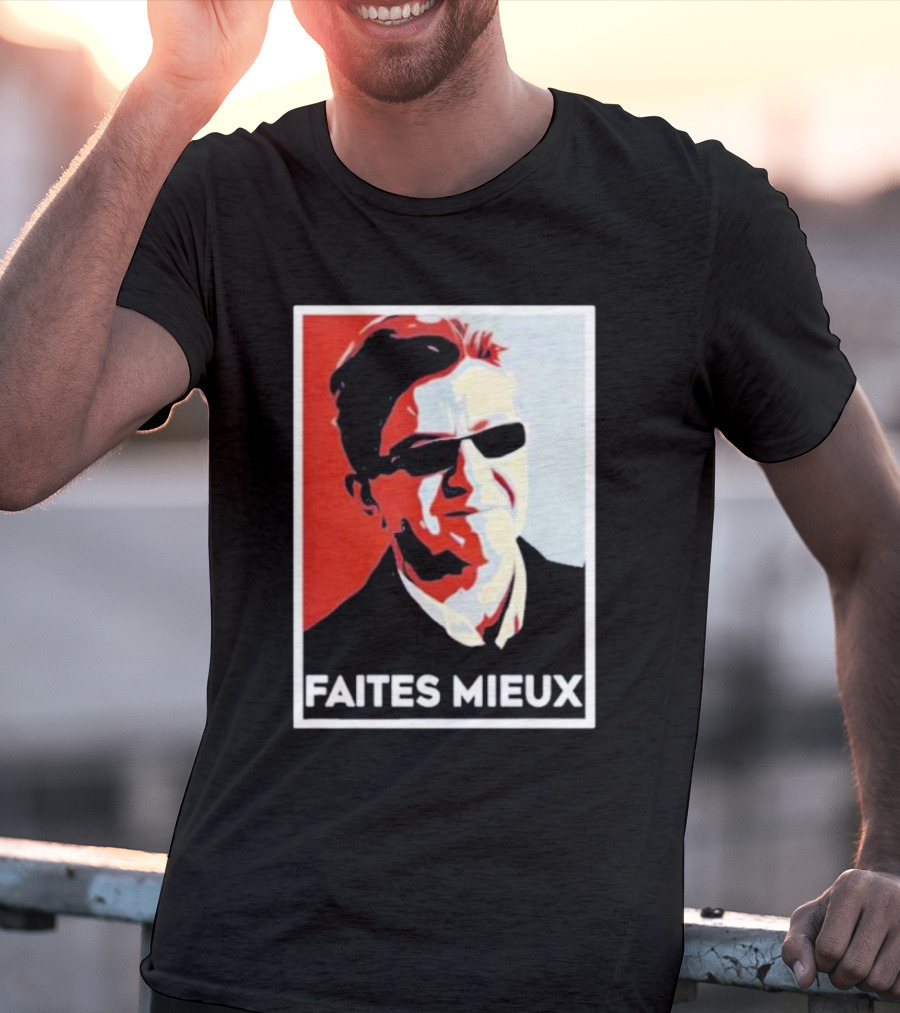 Faites Mieux Red And Black Pop T-Shirt